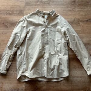 H&M tan button down